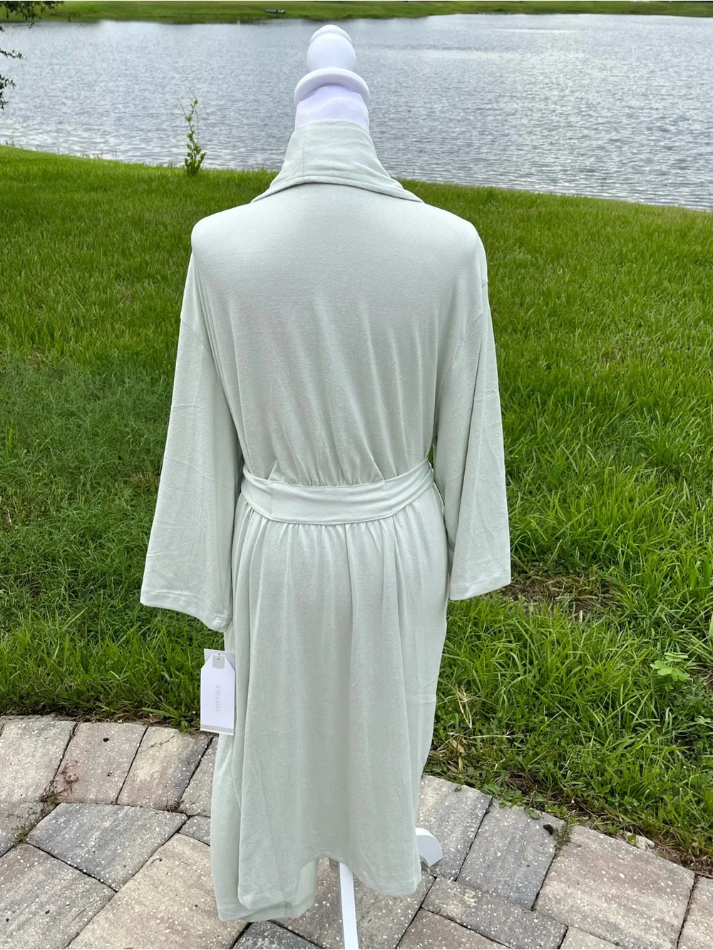 NWT Softies Dream Shawl Collar Robe in Light Sage - Size 2X/3X - Picture 2 of 11